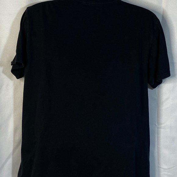 Queen Graphic Tee Black with Blue Short Sleeve Crew Neck Cotton L We Will Rock Y - Picture 6 of 8